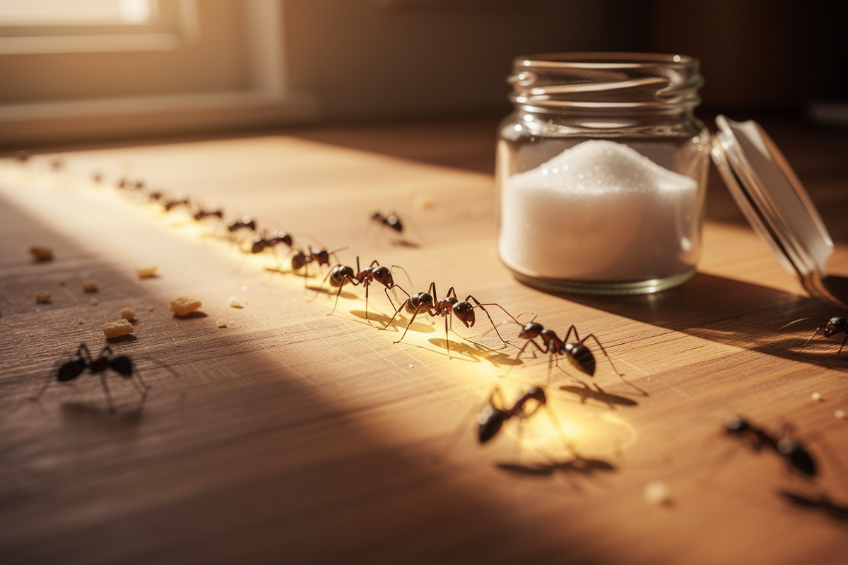 Fourmis dans la maison : signification et solutions naturelles