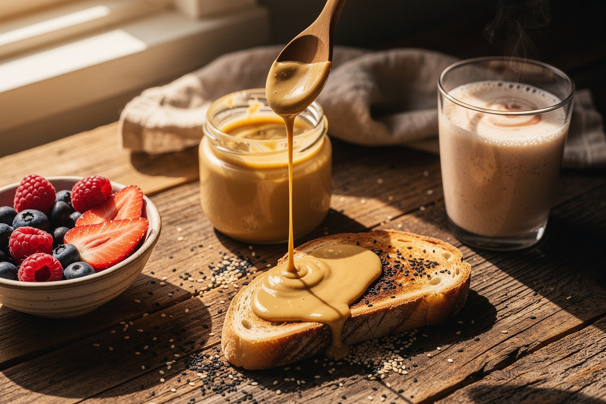 Purée de sésame au petit-déjeuner : bienfaits et recettes