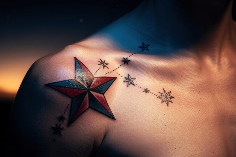 La signification d’un tatouage étoile : symboles et emplacements