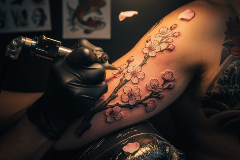 Tatouage fleur de cerisier : signification, styles et conseils