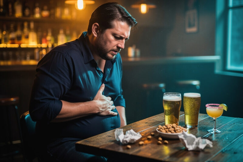 Ventre qui gonfle avec l’alcool : les 3 causes et solutions
